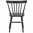 Safavieh Winona Wood and Steel Spindle Back Dining Chair in Matte Black