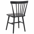 Safavieh Winona Wood and Steel Spindle Back Dining Chair in Matte Black
