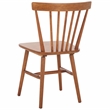 Safavieh Winona Wood and Steel Spindle Back Dining Chair in Brown