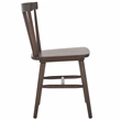 Safavieh Winona Wood and Steel Spindle Back Dining Chair in Dark Walnut