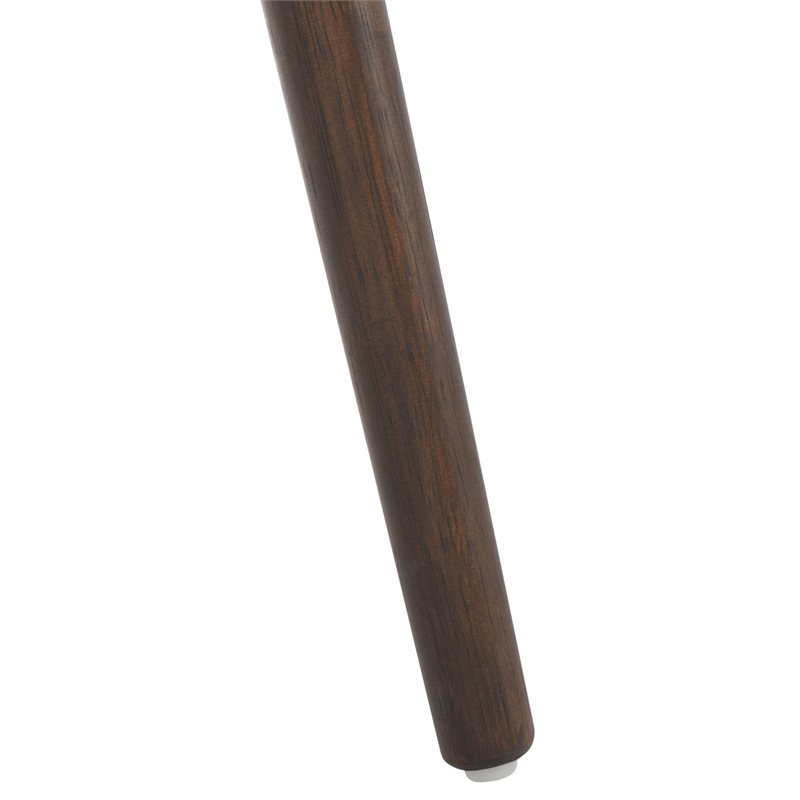 Safavieh Winona Wood and Steel Spindle Back Dining Chair in Dark Walnut