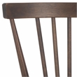 Safavieh Winona Wood and Steel Spindle Back Dining Chair in Dark Walnut
