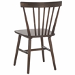 Safavieh Winona Wood and Steel Spindle Back Dining Chair in Dark Walnut