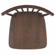Safavieh Winona Wood and Steel Spindle Back Dining Chair in Dark Walnut