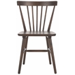 Safavieh Winona Wood and Steel Spindle Back Dining Chair in Dark Walnut