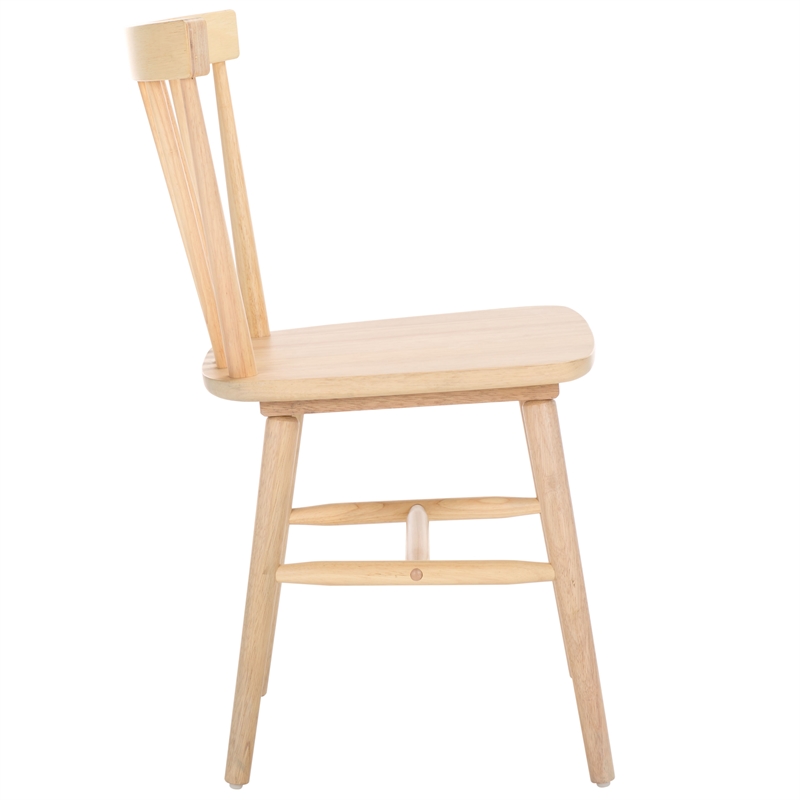 Safavieh Winona Wood and Steel Spindle Back Dining Chair in White