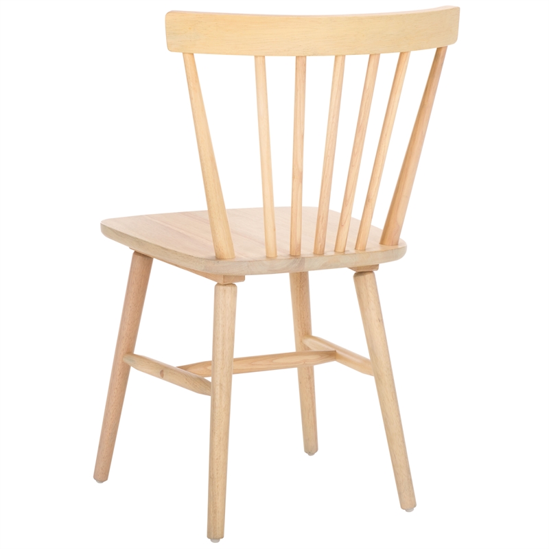Safavieh Winona Wood and Steel Spindle Back Dining Chair in White