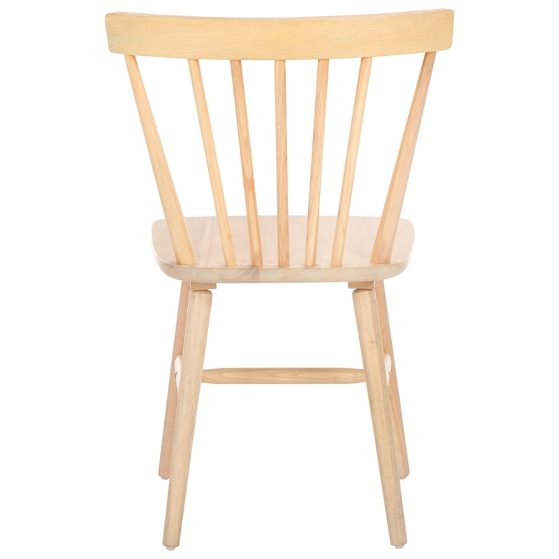 Safavieh Winona Wood and Steel Spindle Back Dining Chair in White