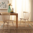 Safavieh Winona Wood and Steel Spindle Back Dining Chair in White