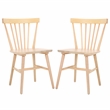 Safavieh Winona Wood and Steel Spindle Back Dining Chair in White
