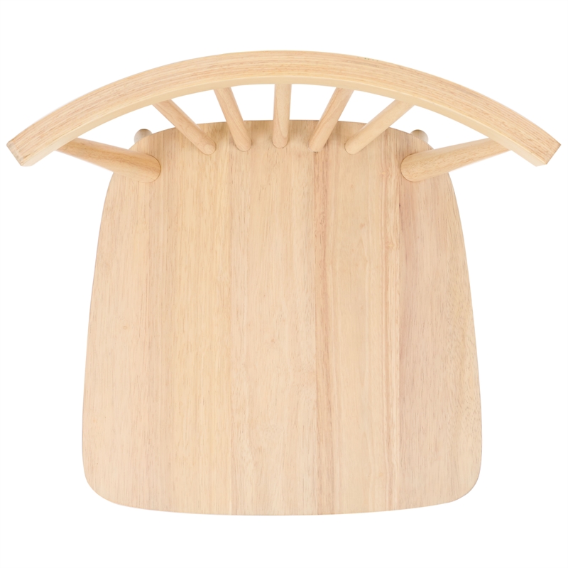 Safavieh Winona Wood and Steel Spindle Back Dining Chair in White