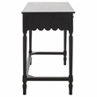 Safavieh Haven Wood 2 Drw Desk in Matte Black