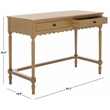 Safavieh Haven Wood 2 Drw Desk in Brown