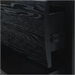 Safavieh Beethoven Solid Wood 2 Drawer Nightstand in Black