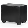 Safavieh Beethoven Solid Wood 2 Drawer Nightstand in Black
