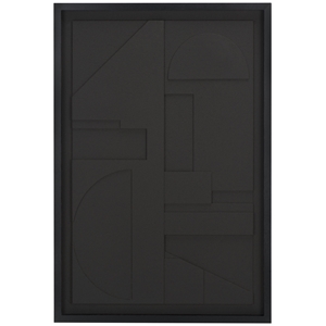 Safavieh Power Outage Wood and Iron Framed Dimensional Art in Black