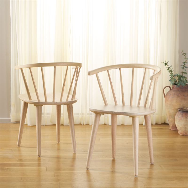 Safavieh Blanchard Wood Side Chair in White