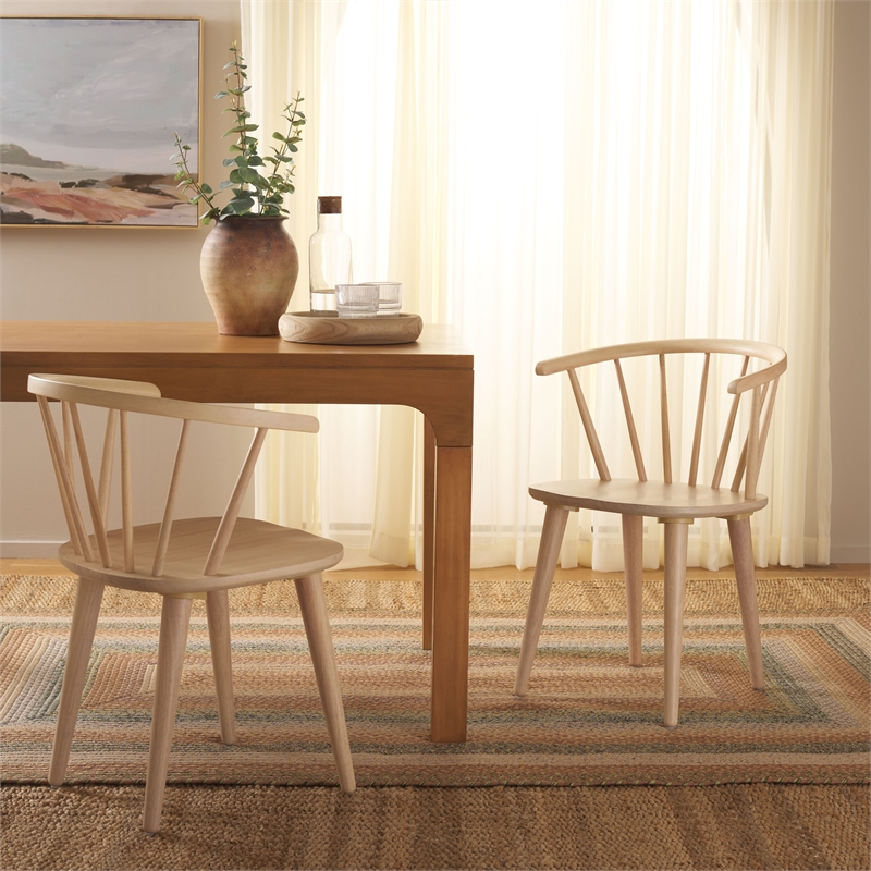Safavieh Blanchard Wood Side Chair in White