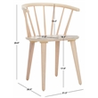 Safavieh Blanchard Wood Side Chair in White