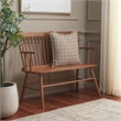 Safavieh Addison Wood Spindleback Settee in Natural