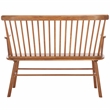 Safavieh Addison Wood Spindleback Settee in Natural