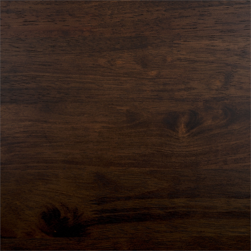 Safavieh Addison Wood Spindleback Settee in Dark Walnut