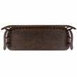 Safavieh Addison Wood Spindleback Settee in Dark Walnut