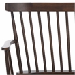 Safavieh Addison Wood Spindleback Settee in Dark Walnut