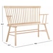 Safavieh Addison Wood Spindleback Settee in White