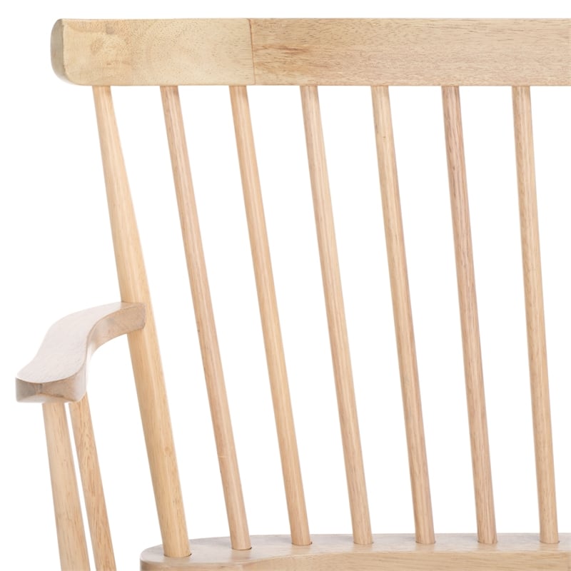Safavieh Addison Wood Spindleback Settee in White