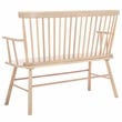 Safavieh Addison Wood Spindleback Settee in White