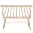 Safavieh Addison Wood Spindleback Settee in White