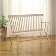 Safavieh Addison Wood Spindleback Settee in White