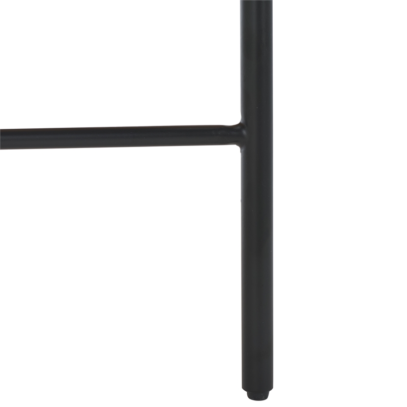 Safavieh Emric Wood and Iron Bench in Cream / Black