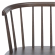 Safavieh Blanchard Wood and Iron Spindle Bench in Dark Walnut