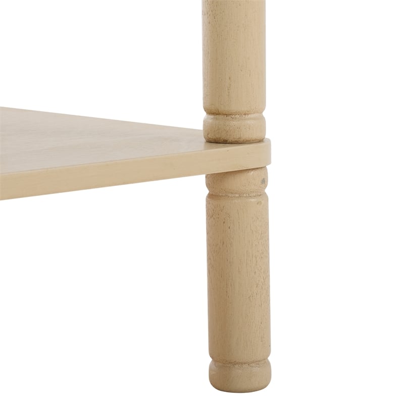 Safavieh Thurston Wood 2 Drw Console in Natural