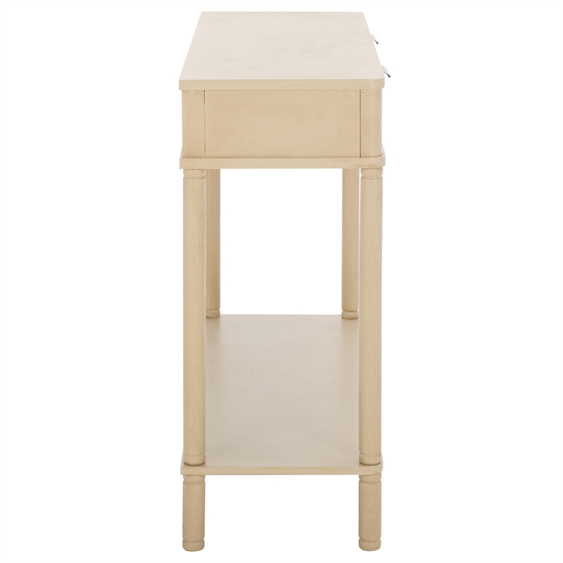 Safavieh Thurston Wood 2 Drw Console in Natural