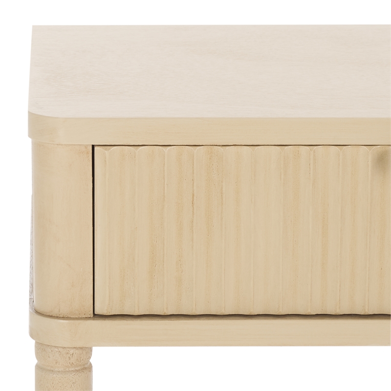 Safavieh Thurston Wood 2 Drw Console in Natural