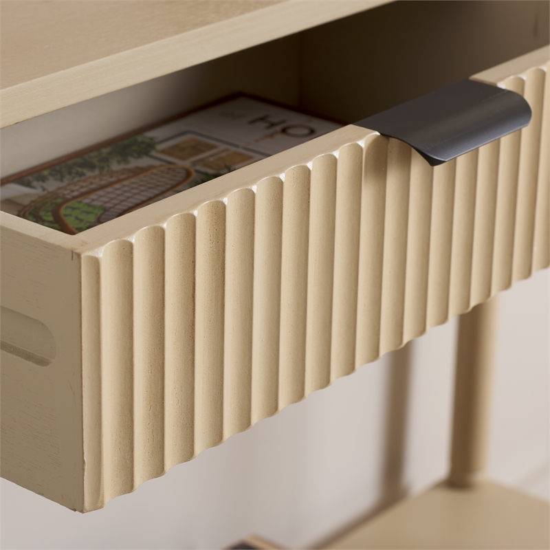 Safavieh Thurston Wood 2 Drw Console in Natural