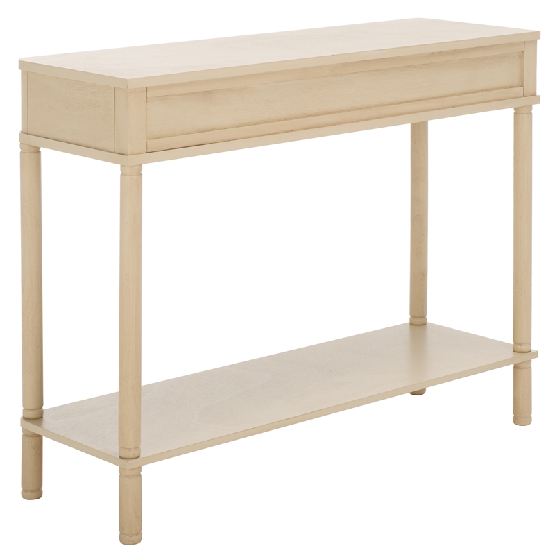 Safavieh Thurston Wood 2 Drw Console in Natural