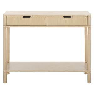 Safavieh Thurston Wood 2 Drw Console in Natural