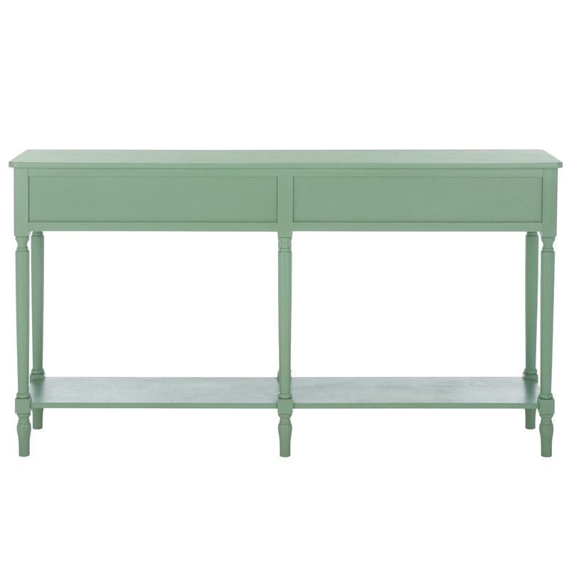 Safavieh Haven Wood 2 Drw Large Console in Sage