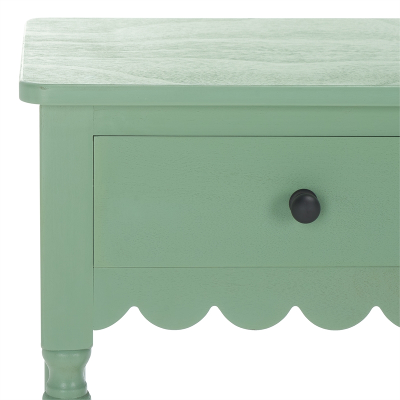Safavieh Haven Wood 2 Drw Large Console in Sage