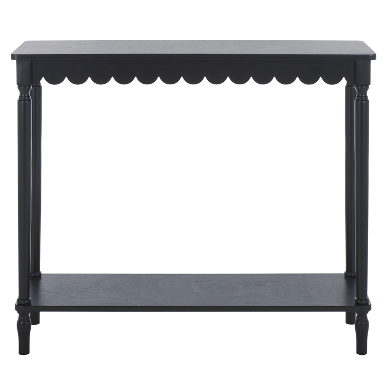 Safavieh Haven Wood Console in Matte Black