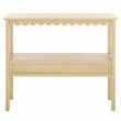 Safavieh Haven Wood Lower 2 Drw Console in Natural