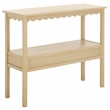 Safavieh Haven Wood Lower 2 Drw Console in Natural