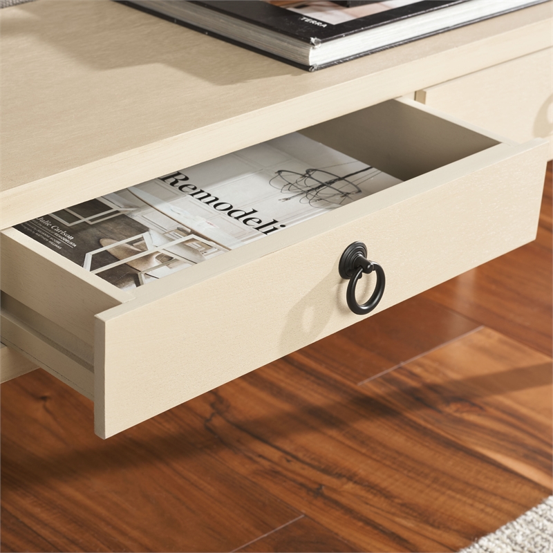 Safavieh Haven Wood Lower 2 Drw Console in Natural