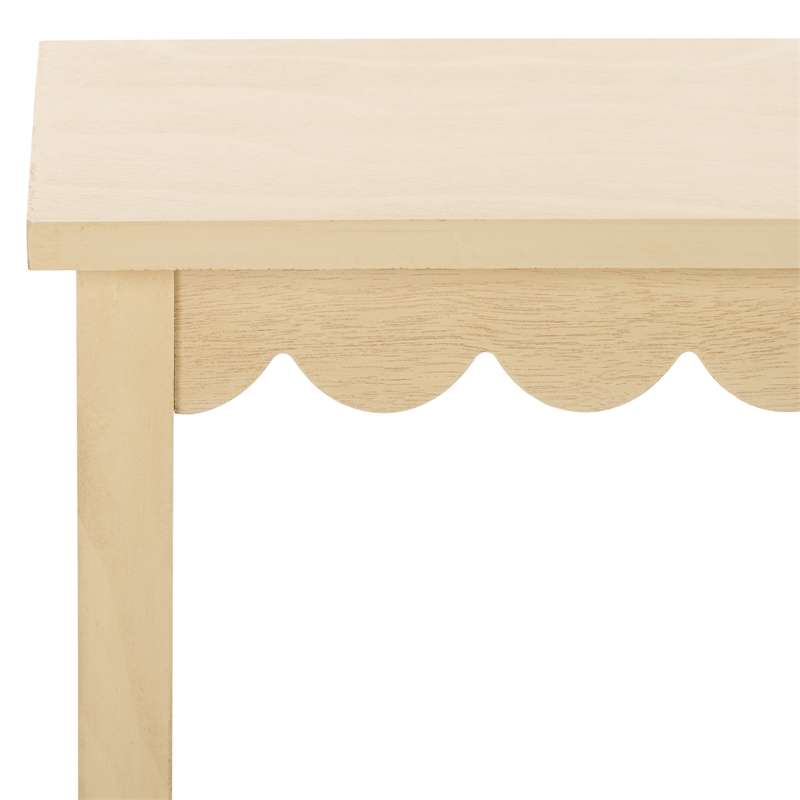 Safavieh Haven Wood Lower 2 Drw Console in Natural