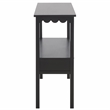 Safavieh Haven Wood Lower 2 Drw Console in Matte Black