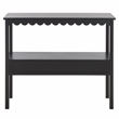 Safavieh Haven Wood Lower 2 Drw Console in Matte Black
